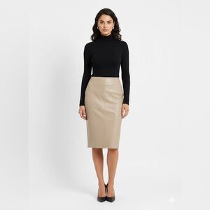 BOD & CHRISTENSEN LUSH GENUINE LEATHER SKIRT